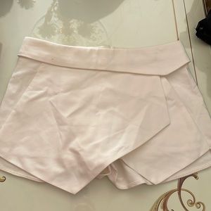 zara white skort